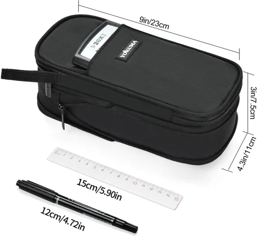 Miniatura 4 de YOKUMA Estuche de Lápices Bolsa de Lápices para Niños de Gran Capacidad Bolsa Caja de Bolígrafos, Suministros Escolares Universitarios Estéticos