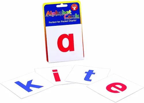 Hygloss Paquete de 30 tarjetas del alfabeto – Letras minúsculas de 3 x 3 pulgadas – Kit de tarjetas de aprendizaje de alfabetización