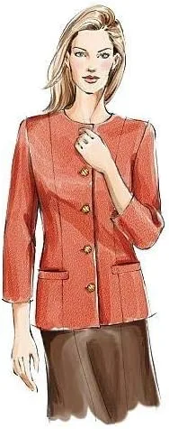 Miniatura 5 de Vogue Patterns V7975 Chaqueta Petite para señoritas, Talla D (12-14-16)