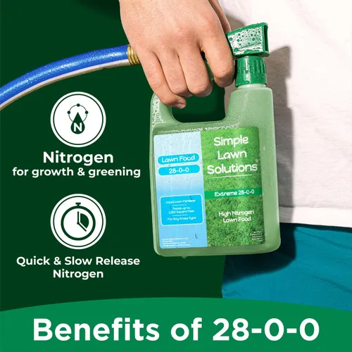 Miniatura 2 de Maximum Green & Growth Fertilizante de alto nitrógeno 28-0-0 para césped líquido en aerosol para primavera y verano, cualquier tipo de hierba
