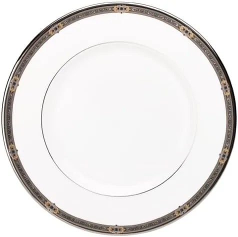Miniatura 4 de Lenox Vintage Jewel - Juego de vajilla de porcelana de hueso con bandas de platino de 20 piezas, servicio para 4 personas