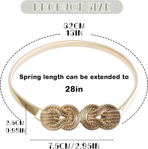 Miniatura 4 de 2Pcs Gold Curtain Tiebacks Shiny Metal Curtain Holdbacks with Exquisite Knot, Elegant Curtain Buckle for Living Room, Bedroom, Office Window