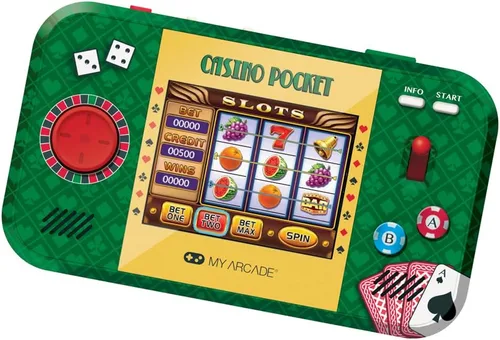 Miniatura 9 de My Arcade Casino Pixel: Videojuego de casino, Juegos de casino, Llavero portátil Arcade, Póker, Máquina tragamonedas