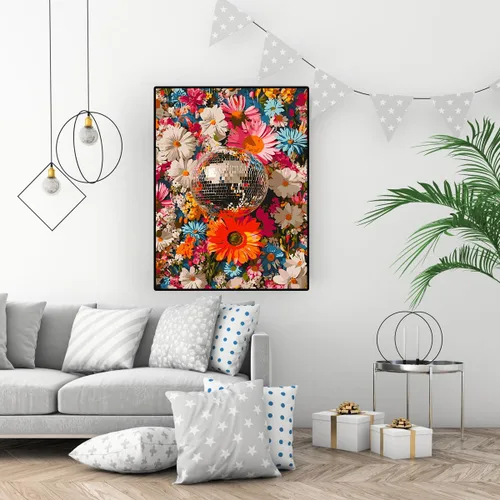 Miniatura 2 de Pintura de bolas de flores por números para adultos, kit de pintura por números para adultos, paquete de pintura por números para principiantes