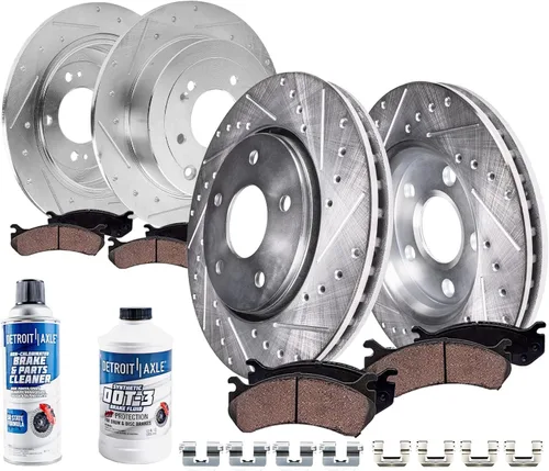 Miniatura 19 de Detroit Axle - Kit de freno delantero para Ford F-150 2010-2011, Ford Expedition Lincoln Navigator 2010-2021, repuesto de pastillas de freno