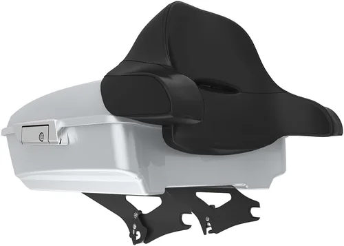Miniatura 11 de King Tour Pack para Harley Alpine Green, cierre de paquete turístico, portaequipajes superior, soporte de montaje negro, placa de metal para Harley