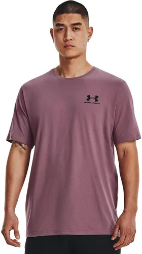 Under Armour - Camiseta de manga corta para hombre, estilo deportivo, con estampado en el pecho al lado izquierdo