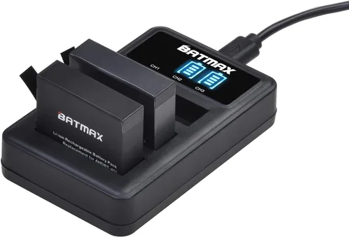Miniatura 5 de Batmax Paquete de 3 baterías AHDBT-401 de 1680 mAh + LED 3 ranuras cargador USB para Gopro Hero 4 Batería Go Pro Hero4 AHBBP-401 Accesorios
