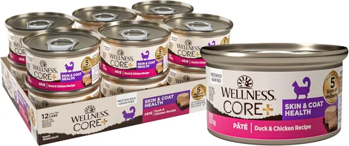 Miniatura 21 de Wellness CORE+ Digestive Health Pate Alimento húmedo enlatado en paté para adultos, natural, rico en proteínas, sin granos, receta de pescado