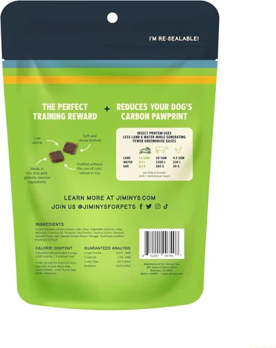 Miniatura 2 de Jiminy's Chewy Cricket - Golosinas de entrenamiento para perros, masticables, bajas en calorías, hipoalergénicas, fabricadas en Estados Unidos, 6