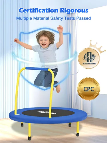 Miniatura 2 de Bluerise - Cama elástica de 3 pies para niños, para jugar en interiores, fácil de instalar, cama elástica recreativa para bebés