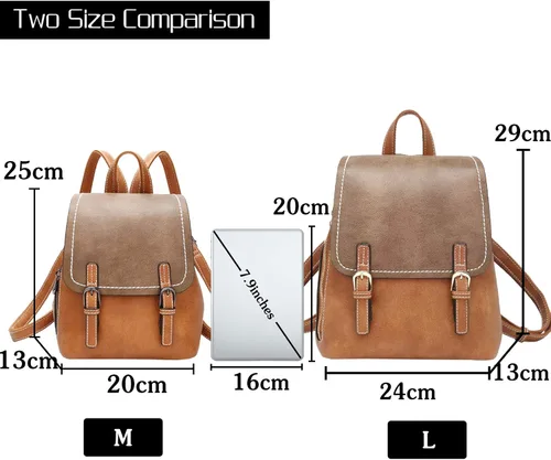 Miniatura 6 de FANDARE - Mochila para mujer, negro A), CC-AP006