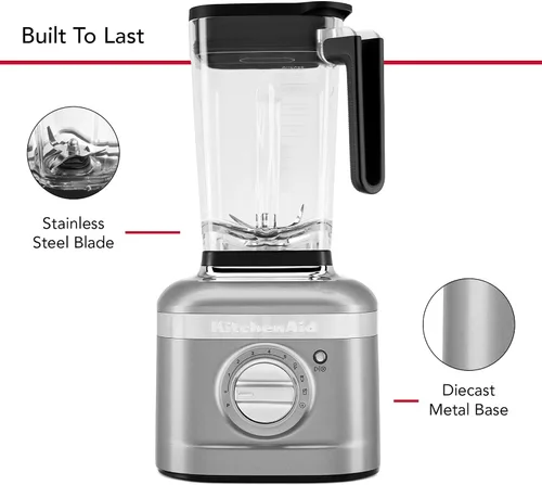 Miniatura 4 de KitchenAid K400 - Licuadora de velocidad variable con obturador - KSB4028 - Plata contorneada