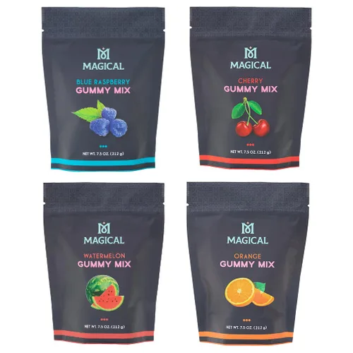 Miniatura 10 de Magical Butter Mezcla normal de gomitas de naranja – Polvo de gelatina fácil para gomitas caseras – Mezcla de dulces afrutados para golosinas