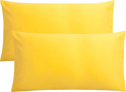 Miniatura 24 de FLXXIE Juego de 2 fundas de almohada de microfibra tamaño Queen, fundas de almohada suaves con cierre de sobre, fundas de almohada resistentes a