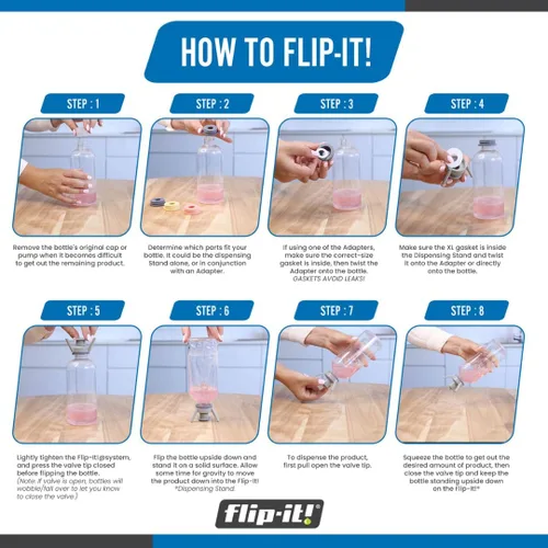 Miniatura 8 de Flip-It! botella Kit de vaciado, 2-Pack - baño y belleza