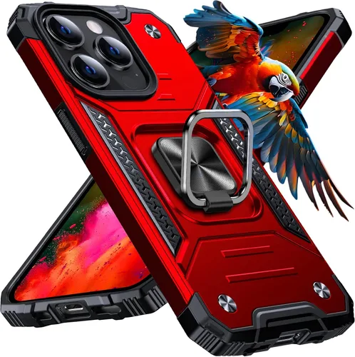 Miniatura 45 de Anqrp Funda resistente para iPhone 6/7/8/SE/SE2 con soporte de anillo mejorado y agarre, grado militar, a prueba de golpes, resistente y robusta