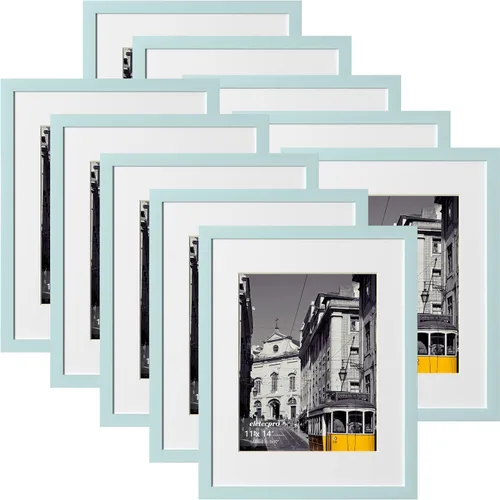 Miniatura 82 de eletecpro - Juego de 10 marcos de fotos de 5 x 7 pulgadas, collage de marcos de fotos para decoración de pared, muestra fotos de 4 x 6
