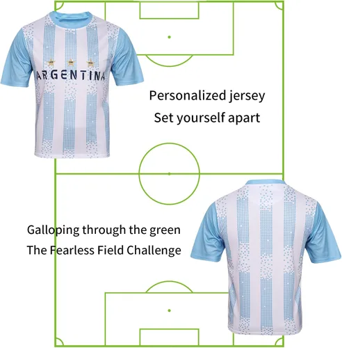 Miniatura 5 de Camiseta de fútbol para aficionados de la Copa Mundial 2026 - Argentina, Brasil, México, Canda y Estados Unidos