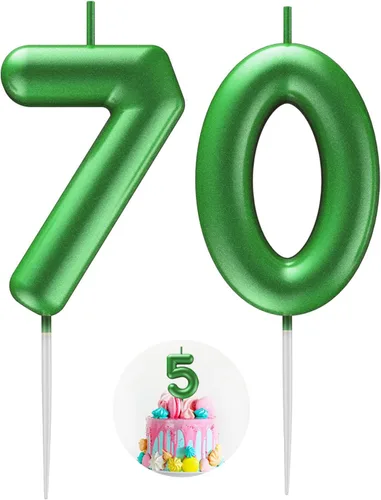 Miniatura 109 de Velas número 2 arcoíris con número 3D de feliz cumpleaños para decoración de fiesta de pastel de cumpleaños, suministros de celebración