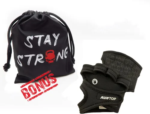 Miniatura 7 de RUNTOP Guantes de entrenamiento para fitness, entrenamiento cruzado, WODS, gimnasio, yoga, ejercicio, almohadillas de agarre para levantamiento