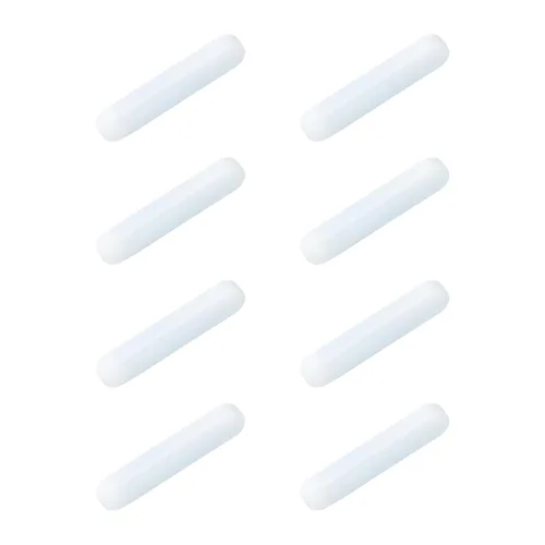 Miniatura 11 de MECCANIXITY Agitador magnético mezclador barra de agitación barra 0.591 in/0.59 "cilindro forma PTFE recubrimiento imán blanco para laboratorio 8