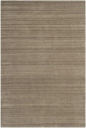 SAFAVIEH Himalaya Collection - Alfombra cuadrada de 6 pies, color gris pardo, lana hecha a mano, ideal para zonas de alto tráfico en sala de estar,