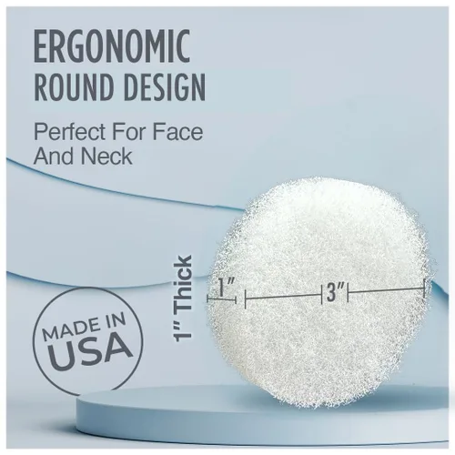 Miniatura 4 de HartFelt Limpiador facial redondo para mujer, esponjas faciales reutilizables para limpieza diaria, almohadillas exfoliantes faciales para eliminar