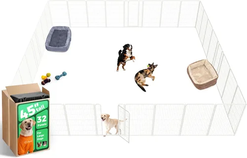 Miniatura 83 de FXW Homeplus Unleashed Corralito para Perros de Interior - Juego Sin Estrés y Seguro, Resistente de 24 Pulgadas 4 Paneles Corral para Cachorros
