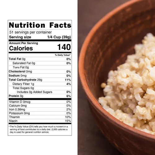 Miniatura 2 de Kagayaki Haiga Genmai - Arroz integral de grano corto de California, rico en proteínas y fibra, ideal para cocinar consciente de la salud, perfecto
