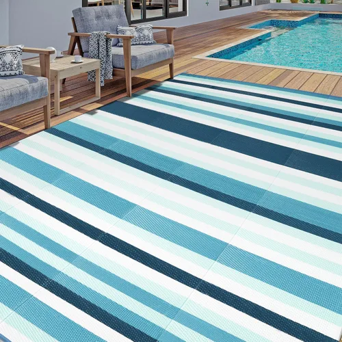 Miniatura 54 de HUGEAR Alfombra para RV Exterior Tapete Impermeable Alfombras para Exteriores 9'x12' para Patios Liquidación Alfombra Exterior Alfombras de Camping