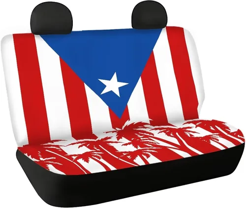 Miniatura 33 de AFPANQZ Funda protectora para asiento trasero de automóvil, con bandera patriótica estadounidense, solo para asiento trasero de automóvil, camión