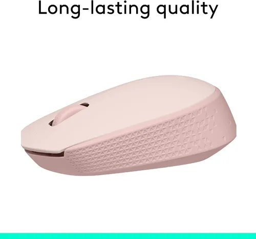 Miniatura 5 de Logitech Mouse inalámbrico M170 para PC, Mac, laptop, 2.4 GHz con mini receptor USB, seguimiento óptico, duración de la batería de 12 meses, Rosa