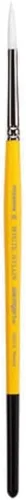 Miniatura 13 de KINGART Gold Grip 7950 Series Juego de pinceles redondos para artistas, pelo sintético de nailon blanco para pintura facial, tela, cerámica, mango
