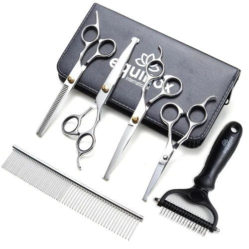 Miniatura 9 de Equinox - Tijeras profesionales para el corte de cabello, longitud total de 6.5 pulgadas, tijeras prémium para hombres y mujeres