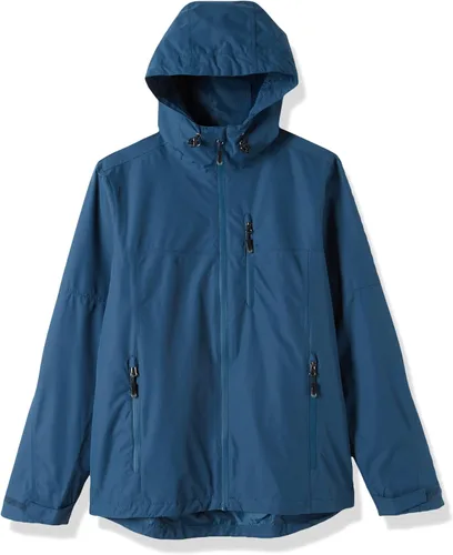 Miniatura 7 de Outdoor Ventures Chaqueta impermeable plegable para hombre, rompevientos ligera con capucha..