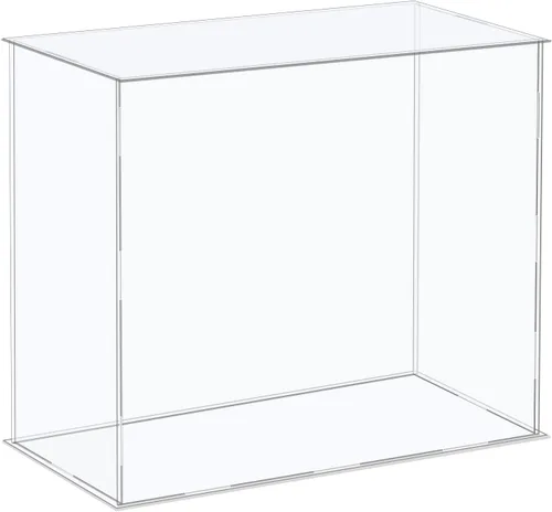 Miniatura 17 de MECCANIXITY Vitrina de acrílico Caja de plástico Caja de almacenamiento de cubo transparente Ensamble escaparate de 14.1 x 12.2 x 10.2 pulgadas