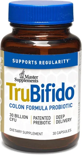 Master Supplements TruBifido - 30 cápsulas - Potente probiótico para la salud y la energía del colon - Refuerzo inmunológico, apoya la regularidad -