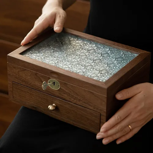 Miniatura 5 de T Tulead Cerraduras de bronce mini caja de embutir decorativas antiguas cerraduras de caja de joyería cerradura de gabinete de reemplazo 2
