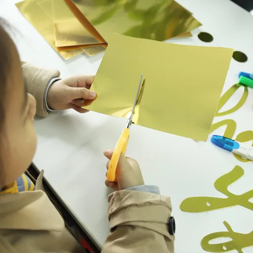 Miniatura 4 de Hojas de papel metálico dorado, paquete de 60 tarjetas de espejo de lámina dorada, papel brillante para invitaciones decorativas, bodas