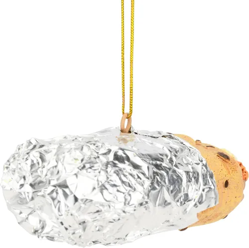 Miniatura 5 de Tree Buddees Burrito envuelto en papel de aluminio adorno navideño
