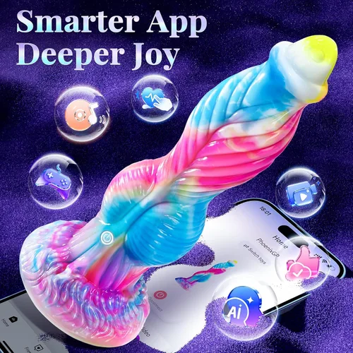 Miniatura 4 de Consolador de empuje juguetes sexuales vibrador - 10.2 pulgadas 4 en 1 enormes consoladores gruesos juguetes anales, monstruo consolador grande