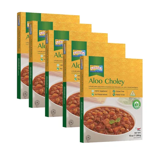 Miniatura 22 de Ashoka Comidas indias tradicionales 1932, curry de verduras mixtas veganas, platos principales listos para comer para microondas, Shahi Navratan