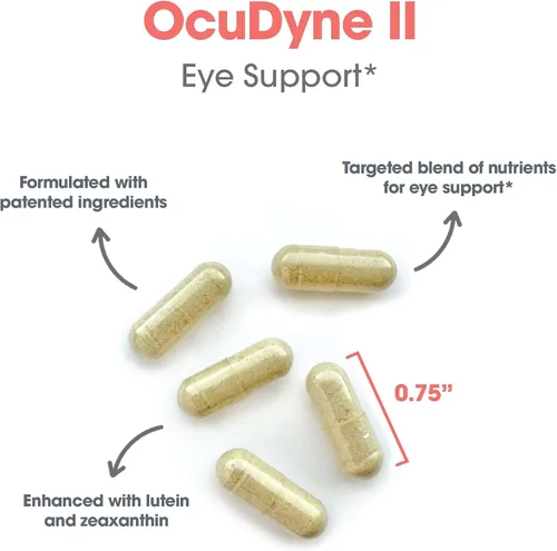 Miniatura 5 de Allergy Research Group ARG OcuDyne II Suplemento de salud ocular - Vitaminas de apoyo para la visión con luteína, zeaxantina y antioxidantes