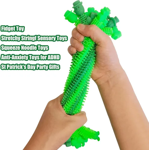 Miniatura 3 de Paquete de 36 cuerdas elásticas para el día de San Patricio, juguetes sensoriales para personas con autismo, ideales para niños y niñas, bolsas