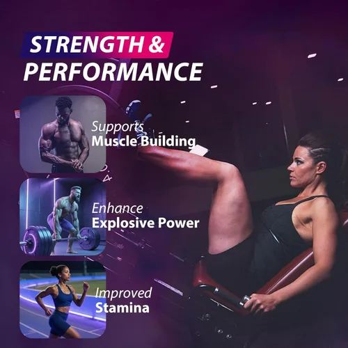 Miniatura 8 de Gomitas de monohidrato de creatina complejo de 8500 mg para hombres y mujeres, suplemento de monohidrato de creatina para el crecimiento muscular