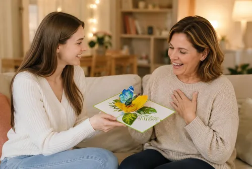 Miniatura 6 de Tarjeta desplegable 3D de mariquita y trébol, tarjeta de insectos 3D para novia, esposa, madre, abuela, maestra, día de la madre, aniversario