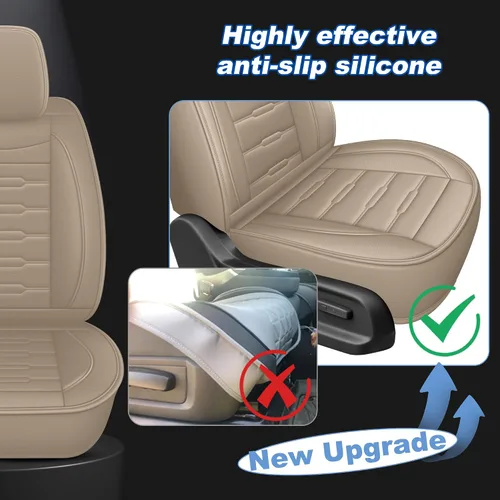 Miniatura 5 de AOMSAZTO 2 fundas de asiento delantero de automóvil, ajuste personalizado para Honda Accord 2003-2017, protector de asiento de coche de piel