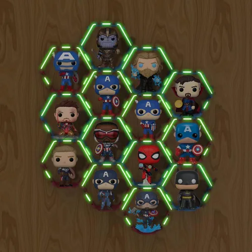 Miniatura 2 de YODAR 14 estantes elevadores para figuras Funko POP, estantes flotantes para organizador y decoración, soportes de exhibición coleccionables