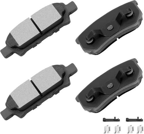 Miniatura 15 de cciyu Juego de pastillas de freno de cerámica delanteras y traseras D946 D683, 8 piezas para BMW 330Ci 2001-2005 para BMW 330i 2001-2005 para BMW